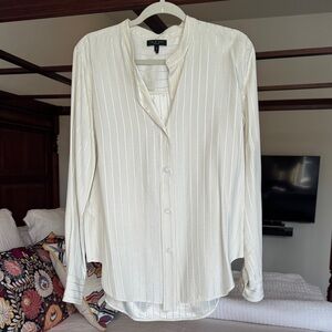 Rag & Bone Ivory Striped Blouse